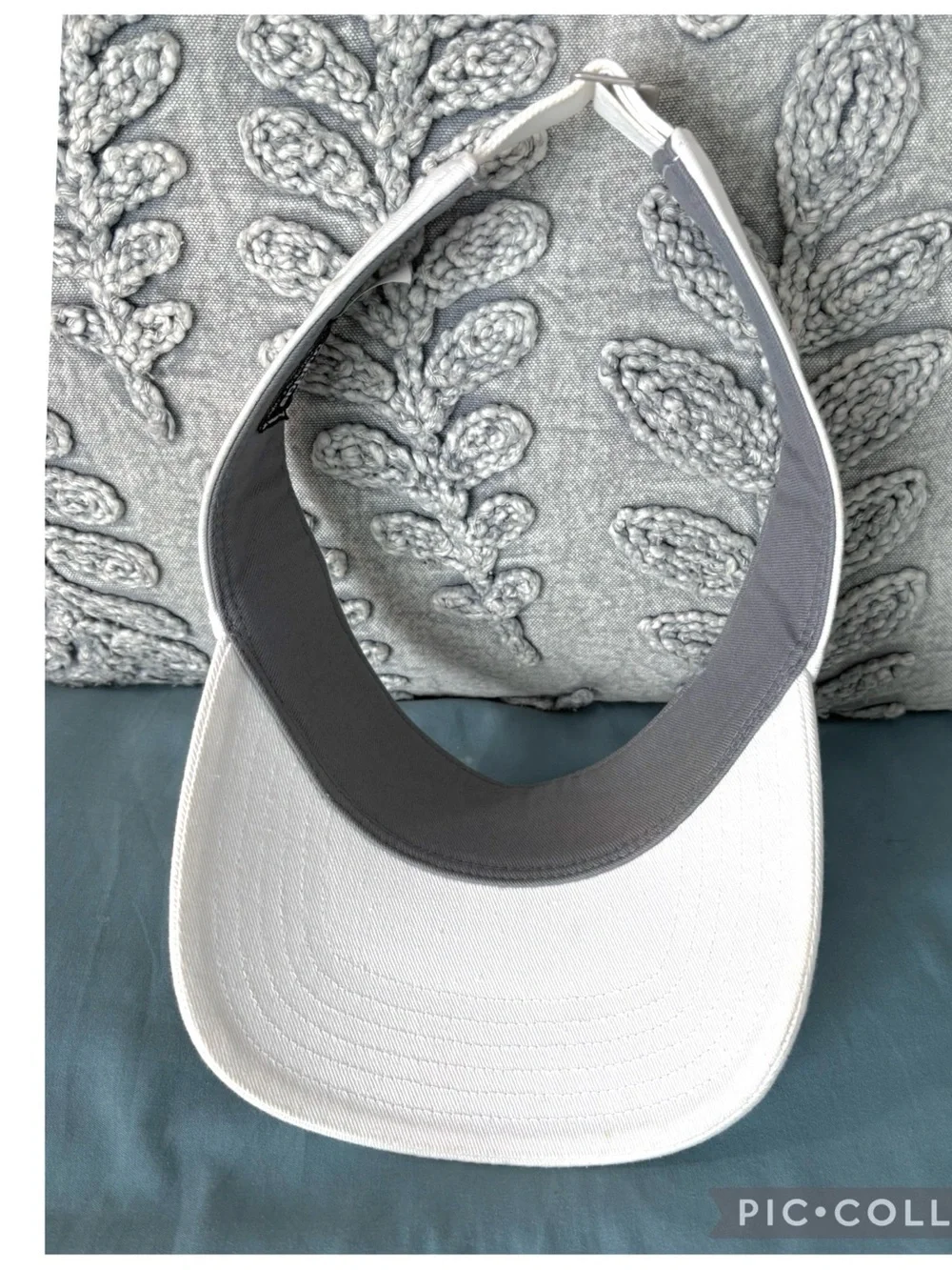 Adidas Originals White Trefoil Visor | Clean Girl Tennis Golf Athleisure Hat